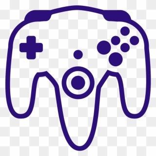 Console Purple Game Accessory Controllers Controller - N64 Controller Png Clipart Transparent Png