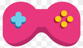 Transparent Memory Game Clipart - Pink Game Controller Png