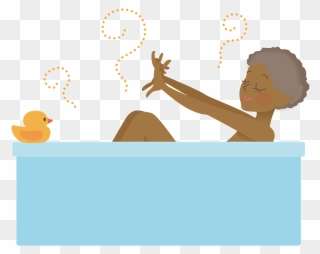African Woman Bath Clipart - Illustration - Png Download
