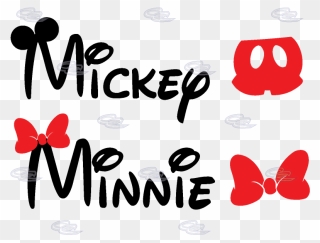 Mickey Pants Png Clipart Free Download - Mickey And Minnie Name Transparent Png