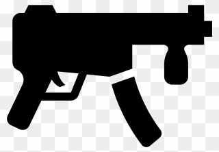 Assault Rifle Clipart Submachine Gun - Gun Icon Png Transparent Png