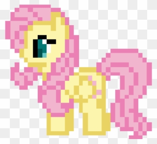 Flashlight Transparent Pixel Art - Easy Fluttershy Pixel My Little Pony Clipart