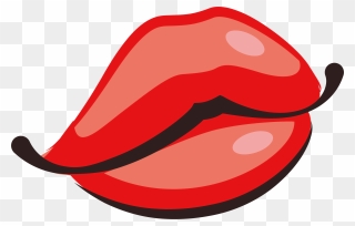 Lips Clipart Hot Lip - Cartoon Lips Transparent Background - Png Download