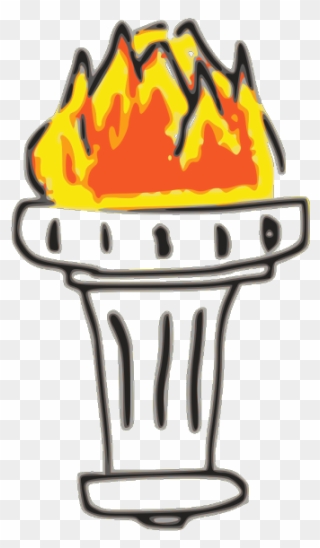 Fire Torch Png Images - Olympic Torch Clipart Transparent Png
