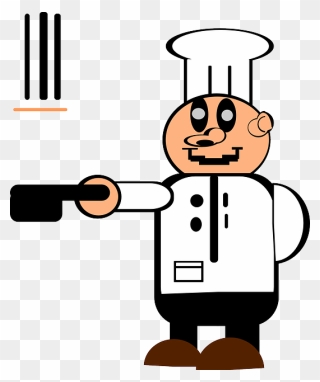 Chef, Cooking, Hat, Person, Pancakes, Pan, Throwing - Chef Clipart