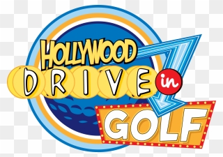 Hollywood Drive In Golf Logo Clipart