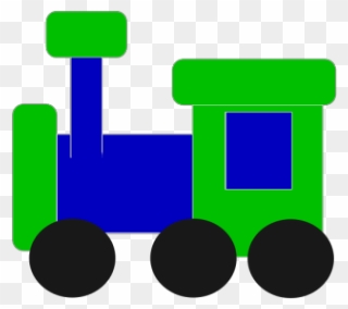 Blue And Green Train Png Icons - Red Train Cartoon Clipart