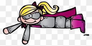 Supergirl Clipart Black And White - Superhero Clipart Melonheadz - Png Download