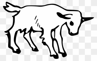 Goat - Outline Of A Goat Clipart