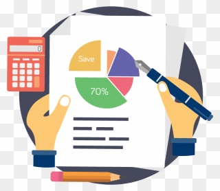 Accounting And Bookkeeping Graph Clipart