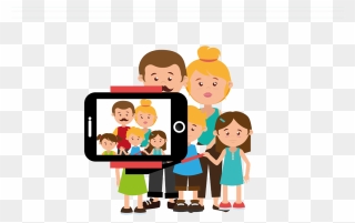 Creative Images Gallery For - Family Selfie Clipart - Png Download