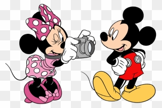 Mickey And Minnie Taking Clipart