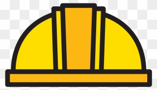 Hard Hat Yellow Architectural Engineering Icon - Icon Construction Hat Png Clipart