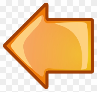 Computer, Back, Icon, Left, Right, Arrow, Cartoon - Orange Left Arrow Clipart