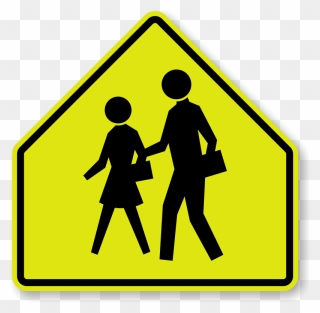 The Zone Clipart Royalty Free Library School Silhouette - Sign For School Zone - Png Download