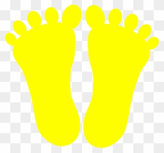 Yellow Foot Prints Clipart Picture Free Stock Yellow - Yellow Footprints Clipart - Png Download