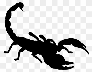 Scorpion Silhouette Clip Art - Scorpion Clip Art - Png Download