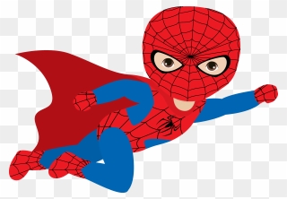 Kid Spiderman Clipart - Png Download