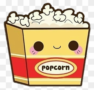 Drawn Popcorn Transparent Tumblr - Cute Clip Art Food - Png Download