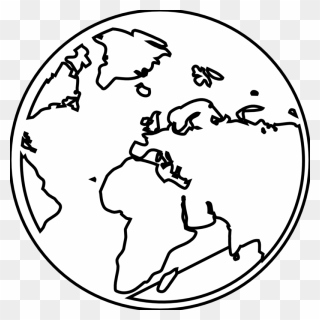 Free Globe Images Download - Black And White Earth Png Clipart