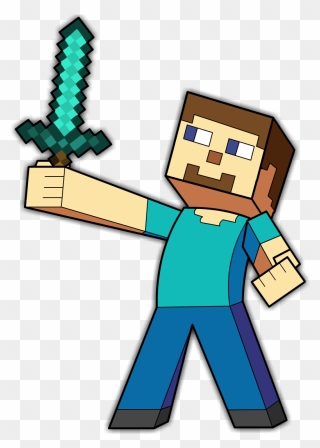 Minecraft Steve By Theiyoume On Newgrounds - Minecraft Steve Hd Png Clipart