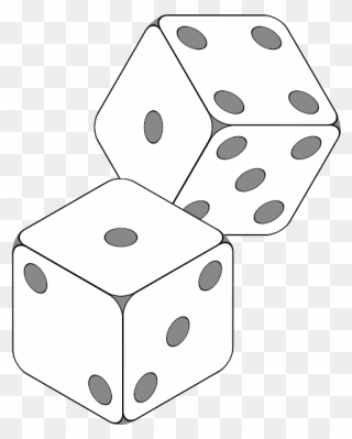 Stack Of Dice Clipart Clip Black And White Download - Transparent Dice Clipart - Png Download