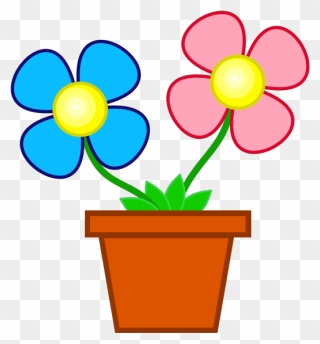 Flowerpot With Soil Svg Clip Arts - Flower Pot Clipart - Png Download