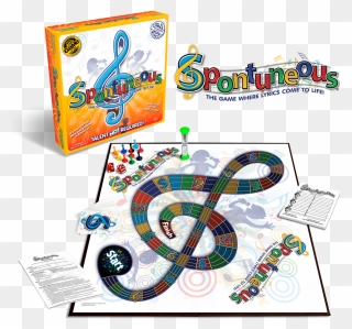 Play Clipart Board Game - Spontaneous The Song Game - Png Download