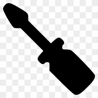 Screwdriver Clipart - Paint Brush Wide Vector - Png Download