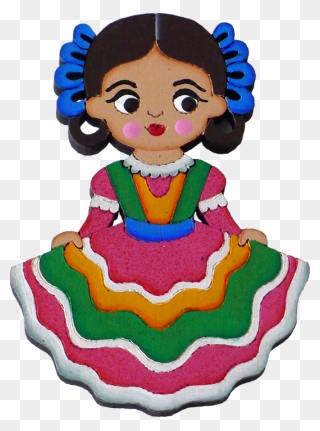National Dress Clipart Mexico - Mexican Dress Clip Art - Png Download