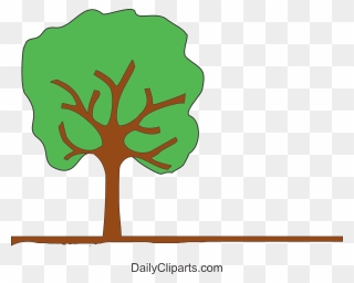 Tree With Land Clipart - Png Download