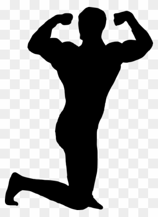 Mitch Muscle Man Sorenstein Human Body Bodybuilding - Faith People Silhouette Png Clipart