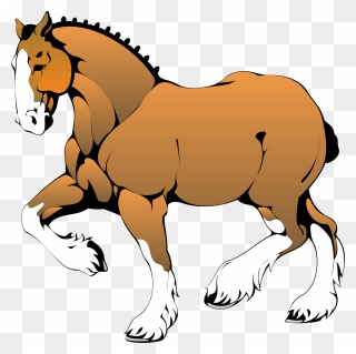 Horse Graphics - Muscular Horse Clipart - Png Download