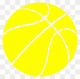 Yellow Basketball, Basketball, Btw Basketball Clip - Basketball Clip Art Yellow - Png Download