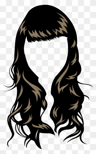 Hairstyle - Girl Hair Vector Png Clipart