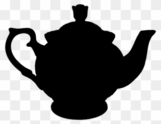 Clip Art Teapot Openclipart Teacup - Silhouette Teapot Clip Art - Png Download