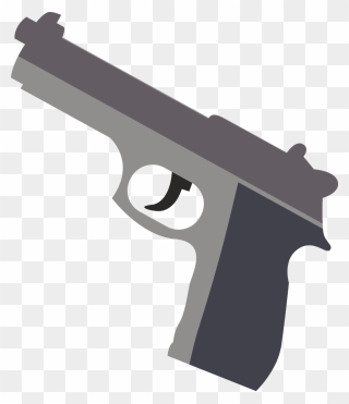 Pistol Model Vector Png Download - Gun Vector Free Png Clipart