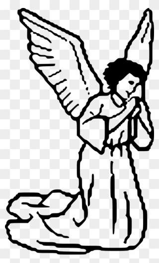 Prayer Angel Cliparts - Angel Clip Art - Png Download
