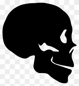 Skull Youtube Silhouette - Skull Silhouette Png Clipart