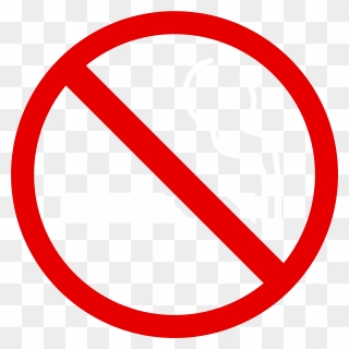 Transparent No Smoking Sign - No Smoking Red Circle Clipart