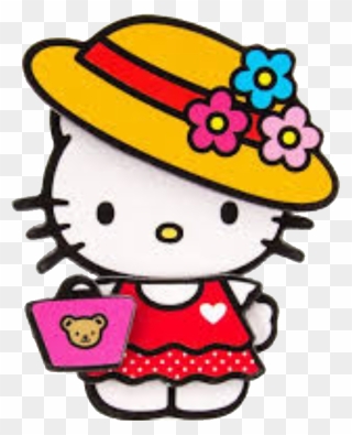 Hello Kitty Gold Love Pendant Clipart