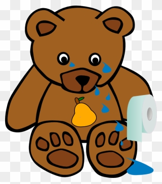 Crying Bear Clipart - Png Download