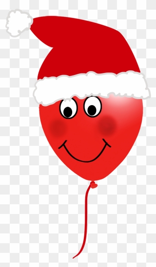 Christmas Balloon Face - Christmas Baloons Png Clipart