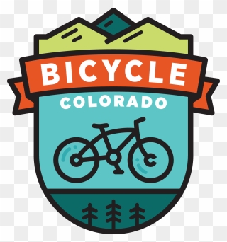 Colorado Mountain Top And Sun Clipart Picture Free - Bicycle Colorado Logo - Png Download