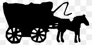 Pioneer Clipart Silhouette, Pioneer Silhouette Transparent - Stagecoach Silhouette Png