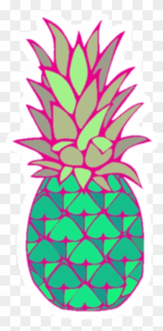 Pineapple Clipart Coloured - Colorful Pineapple Clipart - Png Download