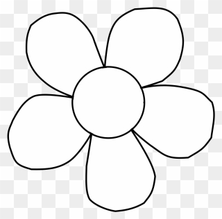 Black And White Daisy Svg Clip Arts - Clip Art - Png Download