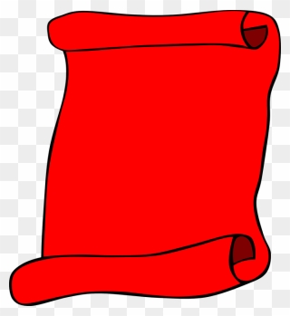Scroll, Paper, Blank, Red, Info - Blank Red Clipart