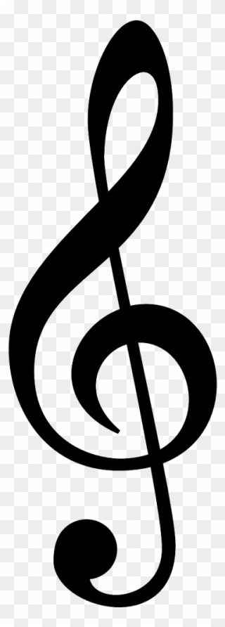 Clef Music Treble - Music Symbols Treble Clef Clipart