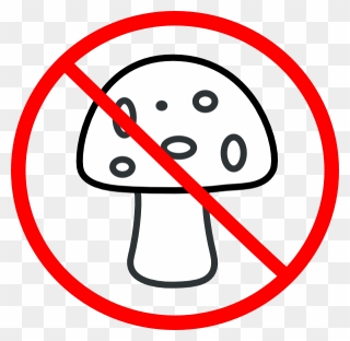 Say No To Mushrooms Clipart
